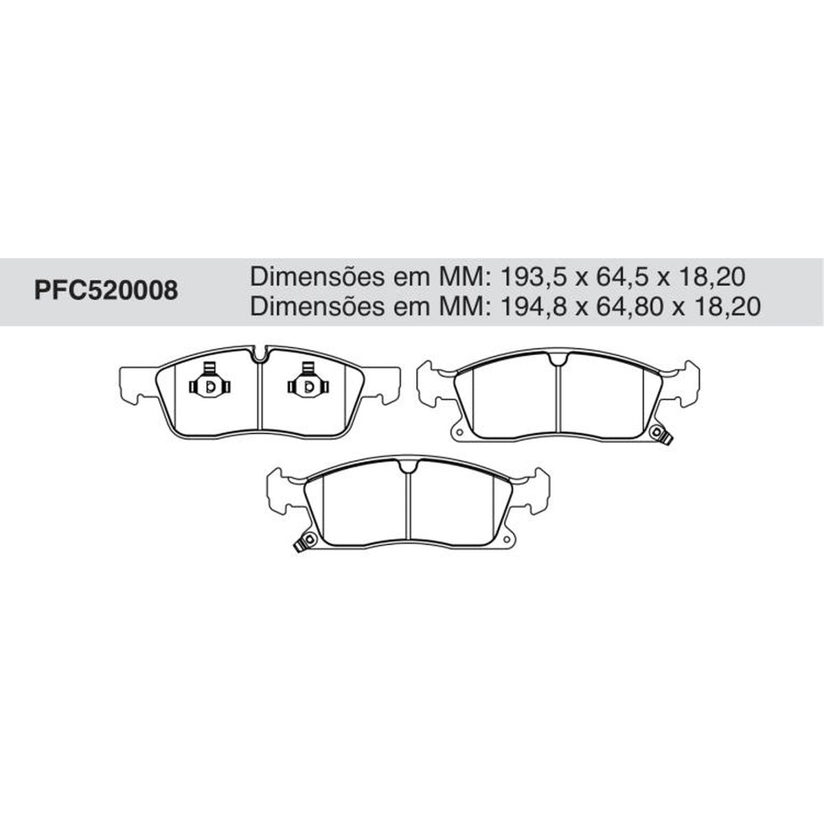 Jogo De Pastilha De Freio Dianteira - Cofap - PFC520008 - (1)