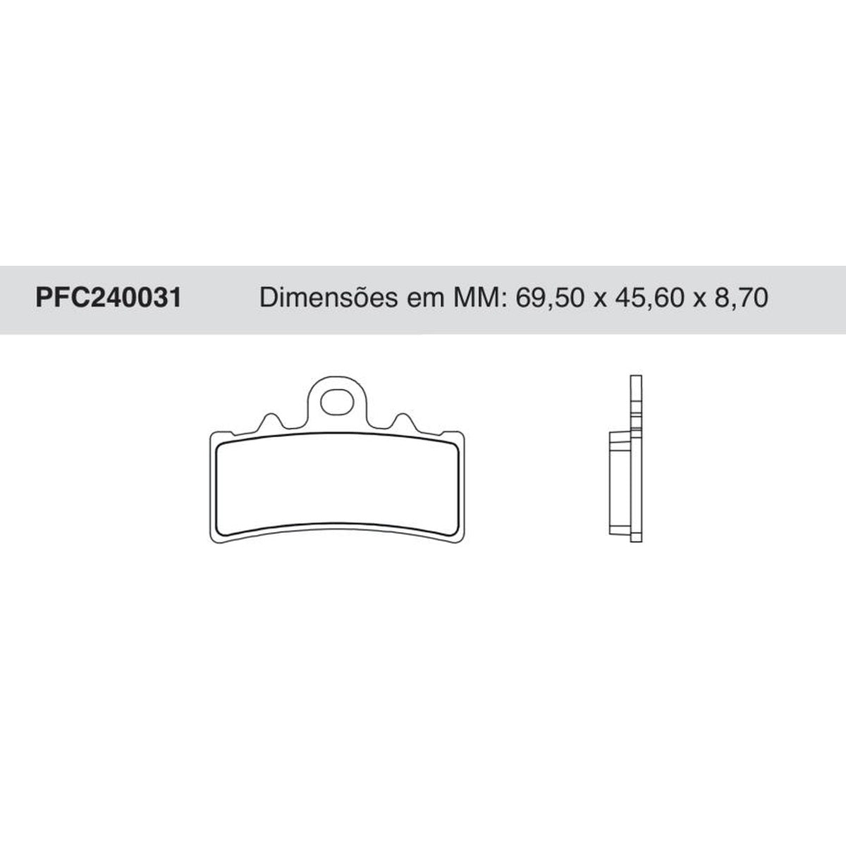 Jogo De Pastilha De Freio Dianteira - Cofap - PFC240031 - (1)
