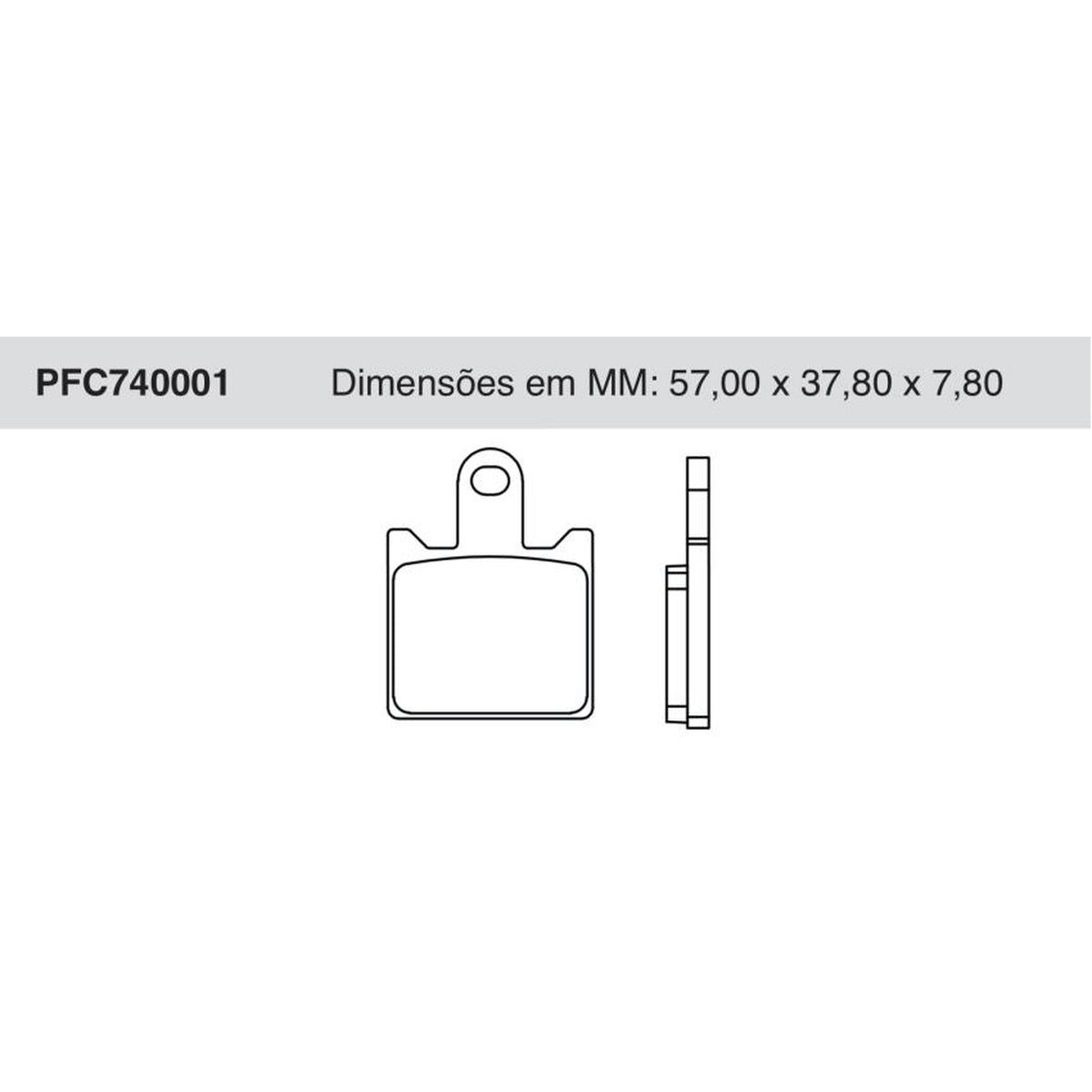 Jogo De Pastilha De Freio Dianteira - Cofap - PFC740001 - (1)
