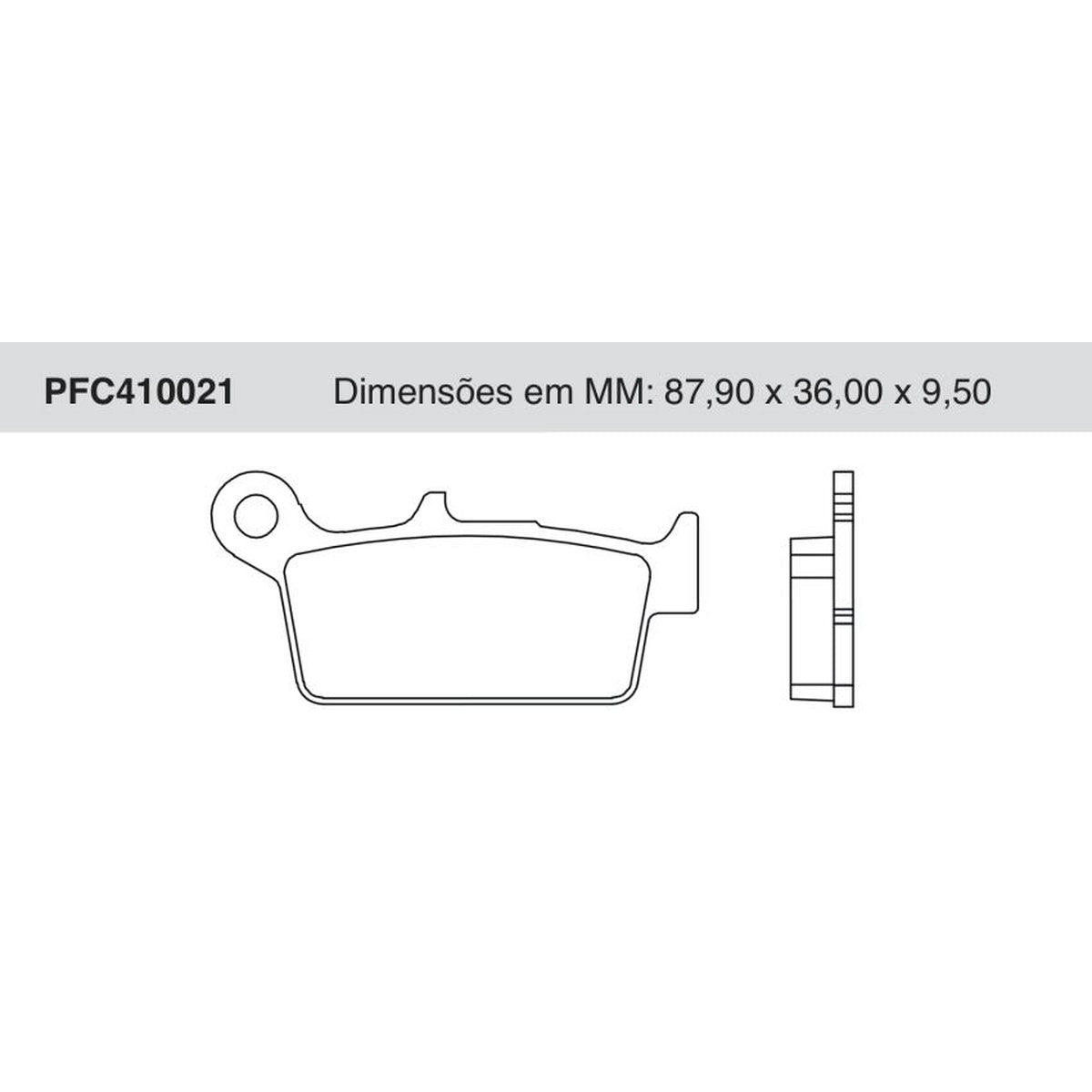 Jogo de Pastilha de Freio Traseira - Cofap - PFC410021 - (1)