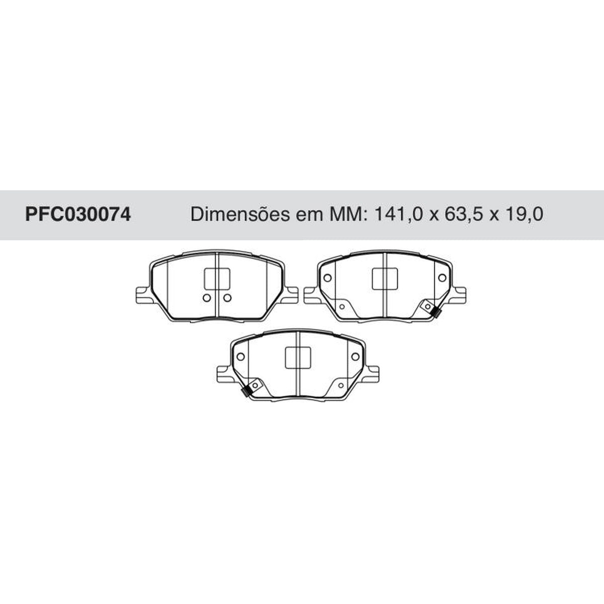 Jogo De Pastilha De Freio Dianteira Cerâmica - Cofap - PFC030074 - (1)