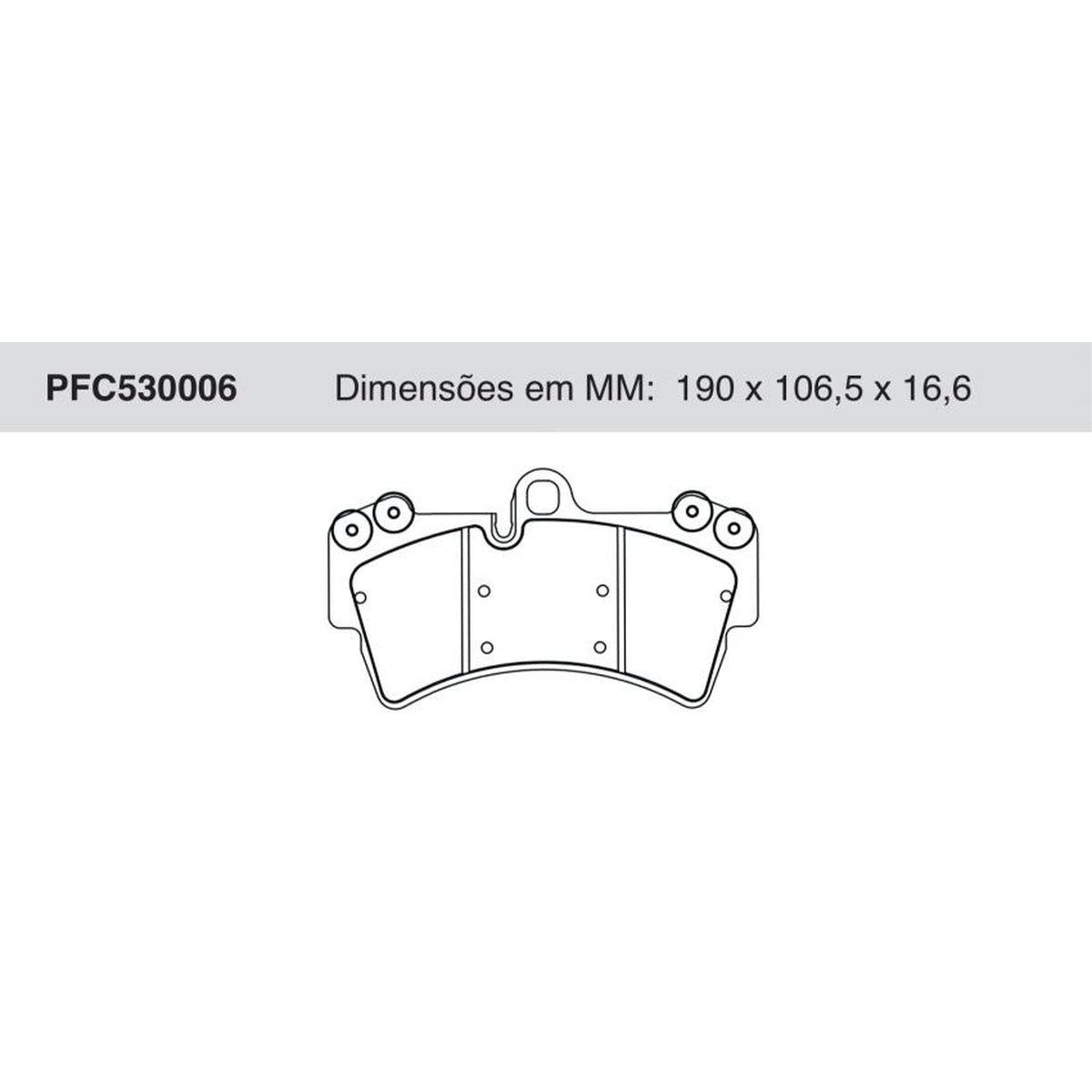 Jogo de Pastilha de Freio Dianteira - Cofap - PFC530006 - (1)