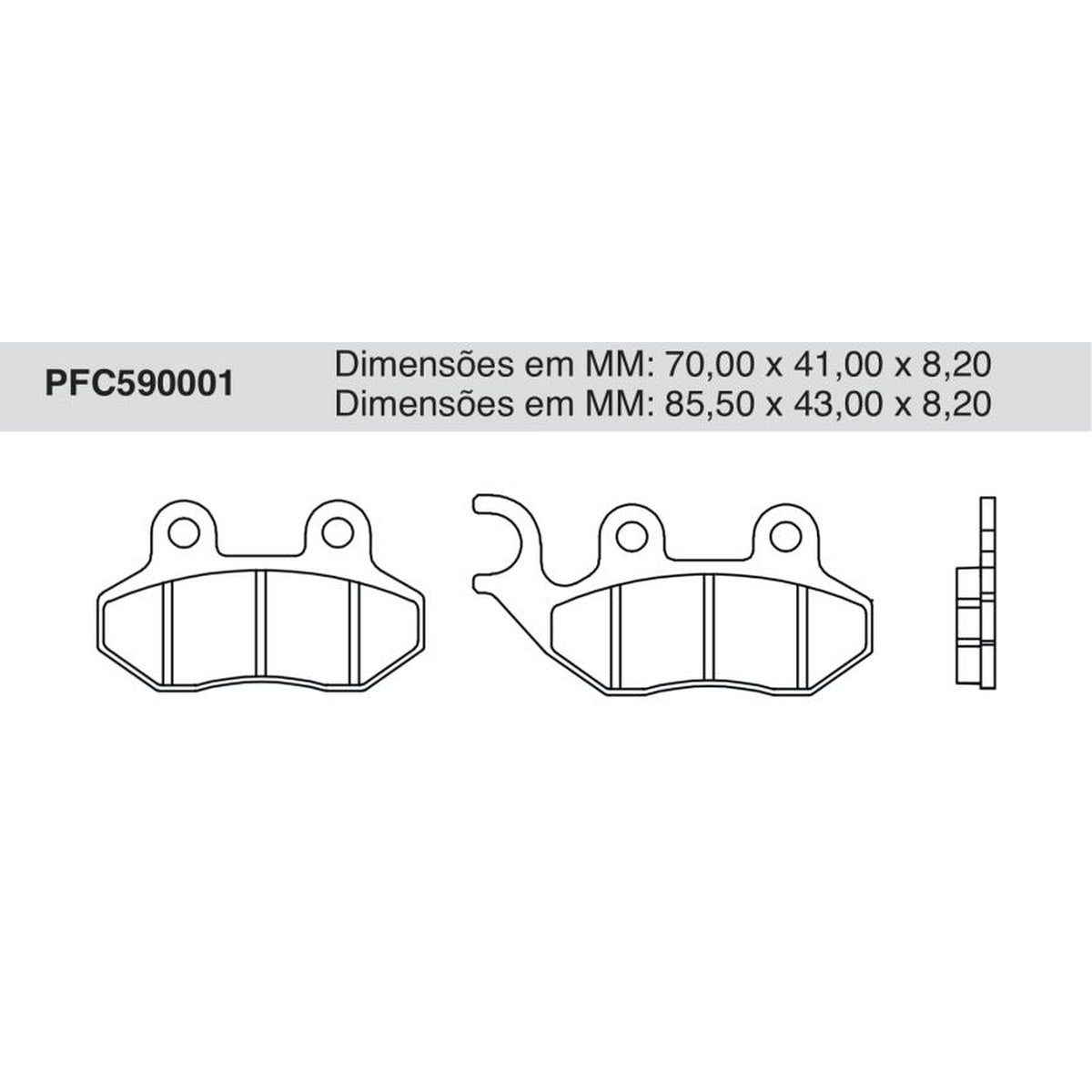 Jogo De Pastilha De Freio Dianteira - Cofap - PFC590001 - (1)