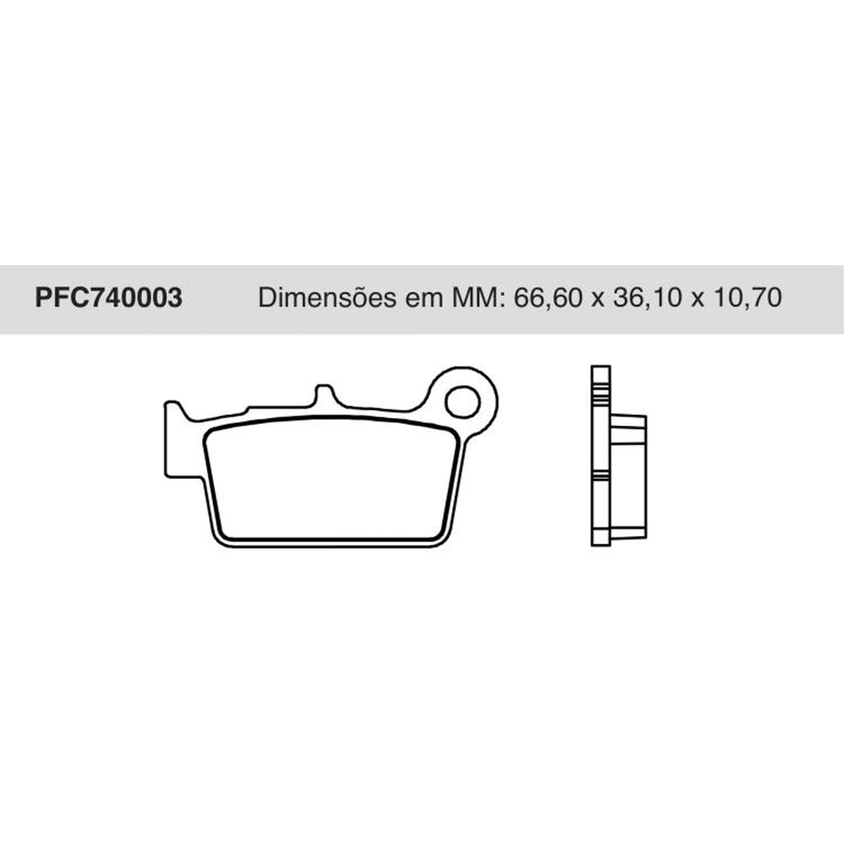 Jogo De Pastilha De Freio Traseira - Cofap - PFC740003 - (1)