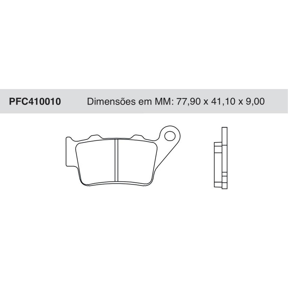 Jogo De Pastilha De Freio Traseira - Cofap - PFC410010 - (1)