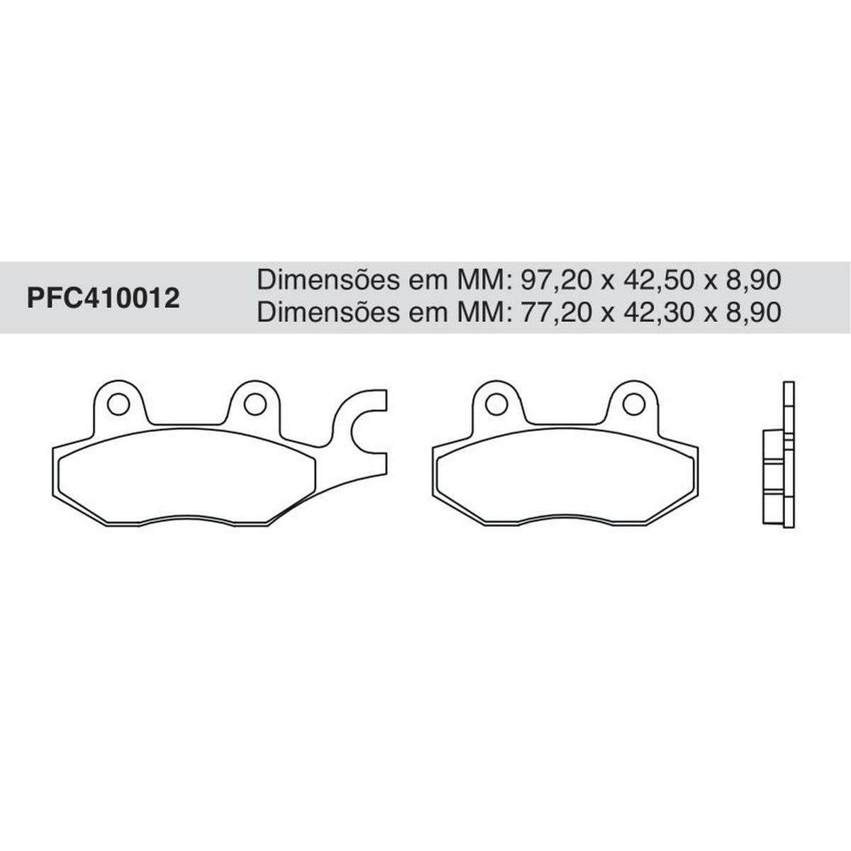 Jogo de Pastilha de Freio Dianteira - Cofap - PFC410012 - (1)