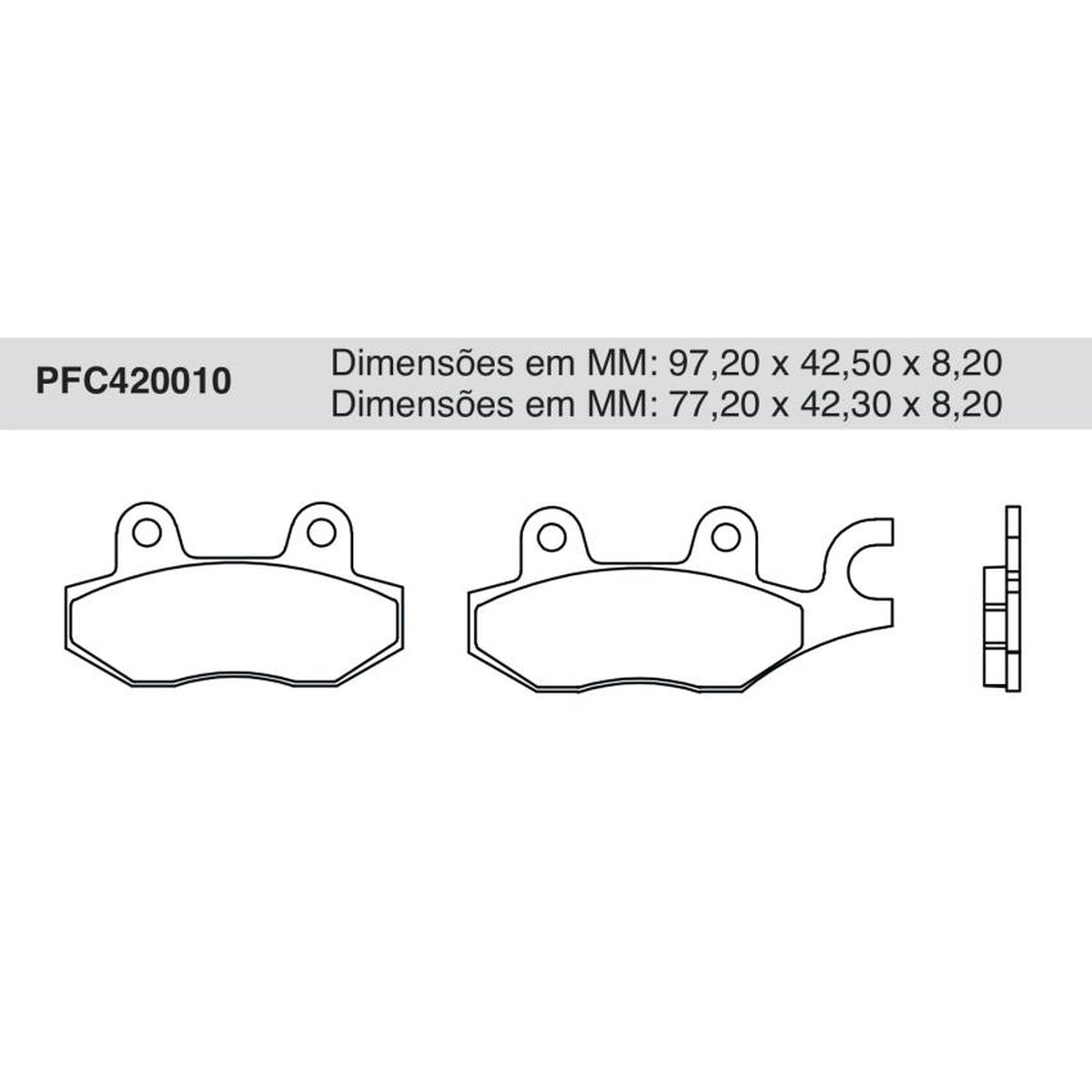 Jogo De Pastilha De Freio Dianteira - Cofap - PFC420010 - (1)