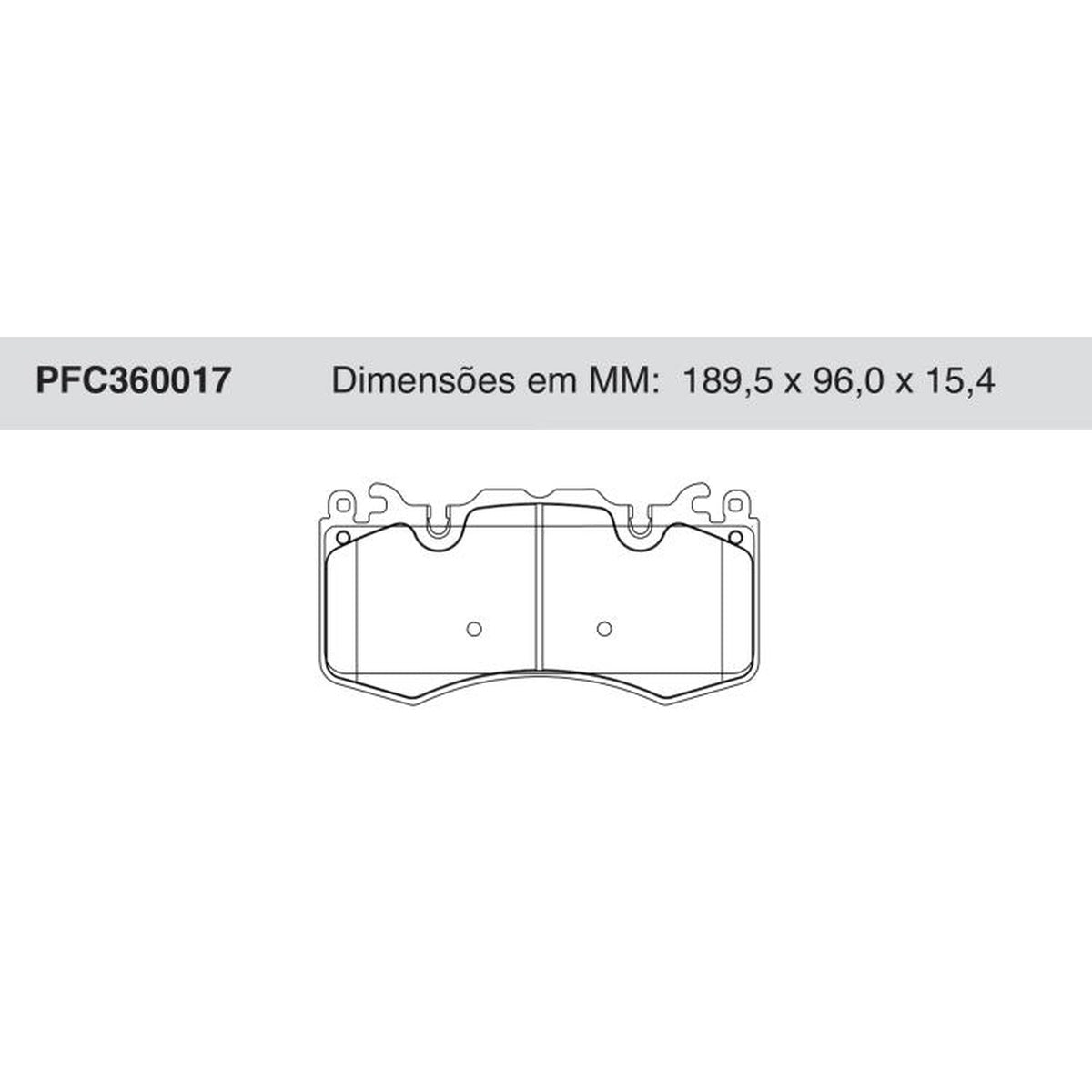 Jogo De Pastilha De Freio Dianteira Cerâmica - Cofap - PFC360017 - (1)