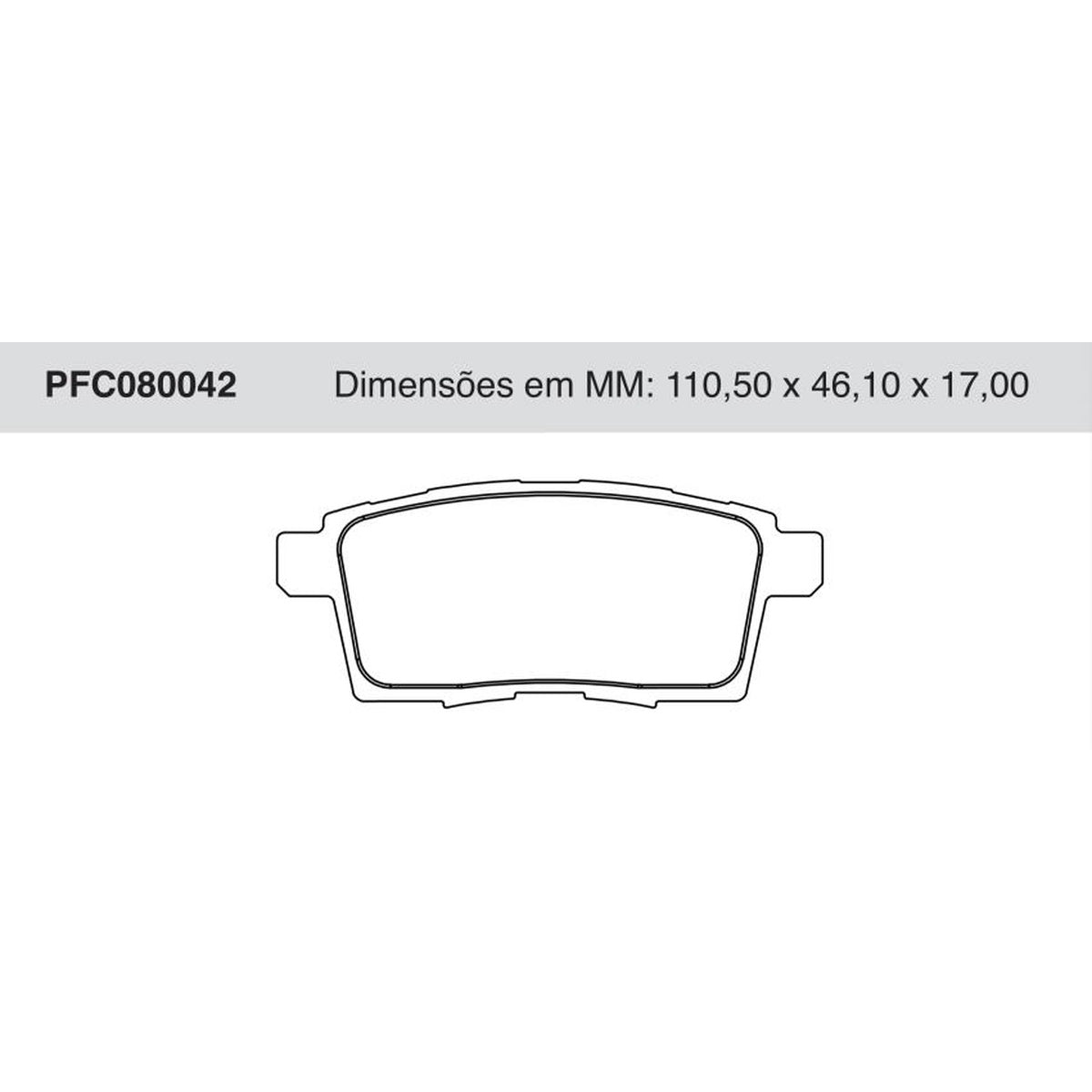 Jogo De Pastilha De Freio Traseira - Cofap - PFC080042 - (1)