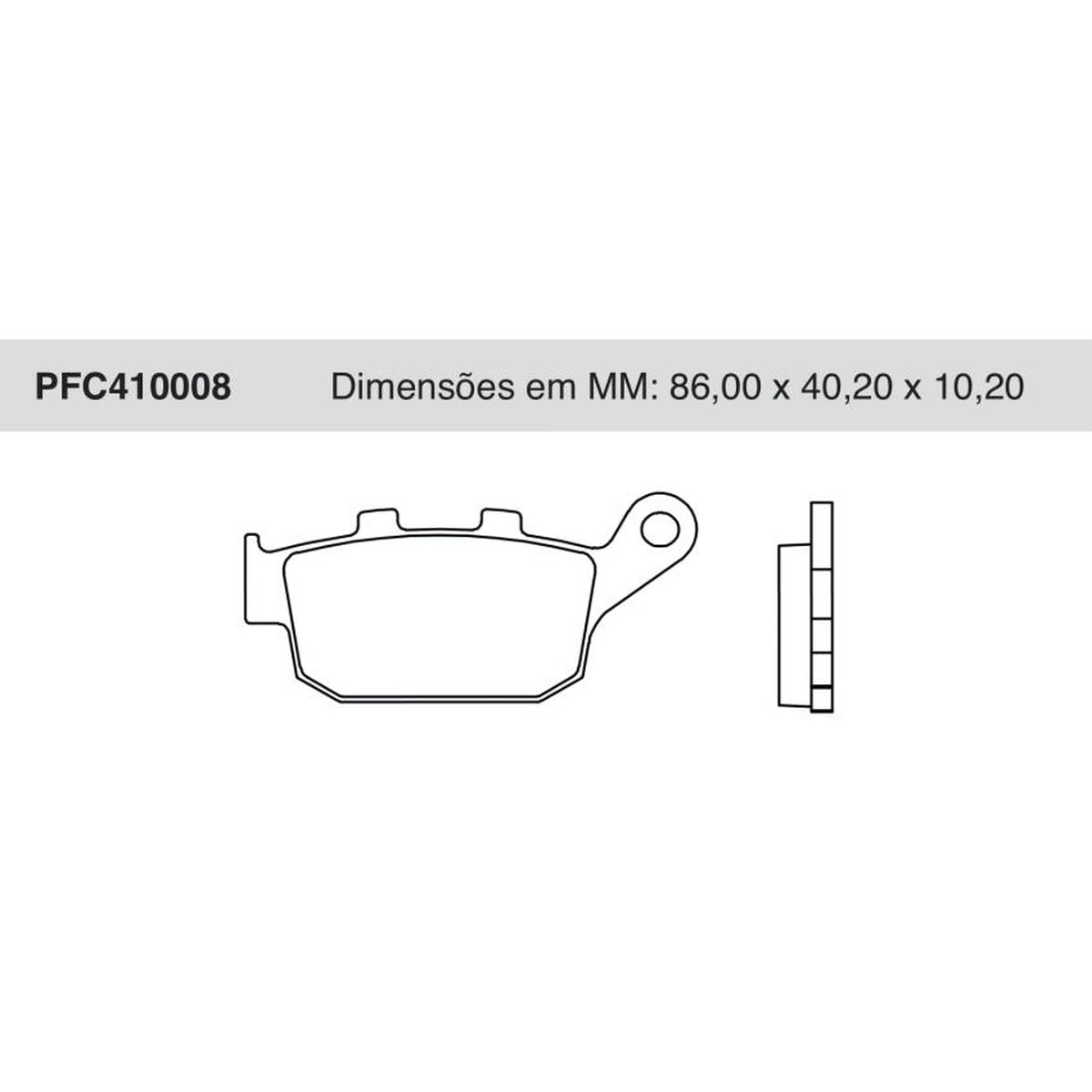 Jogo de Pastilha de Freio Traseira - Cofap - PFC410008 - (1)