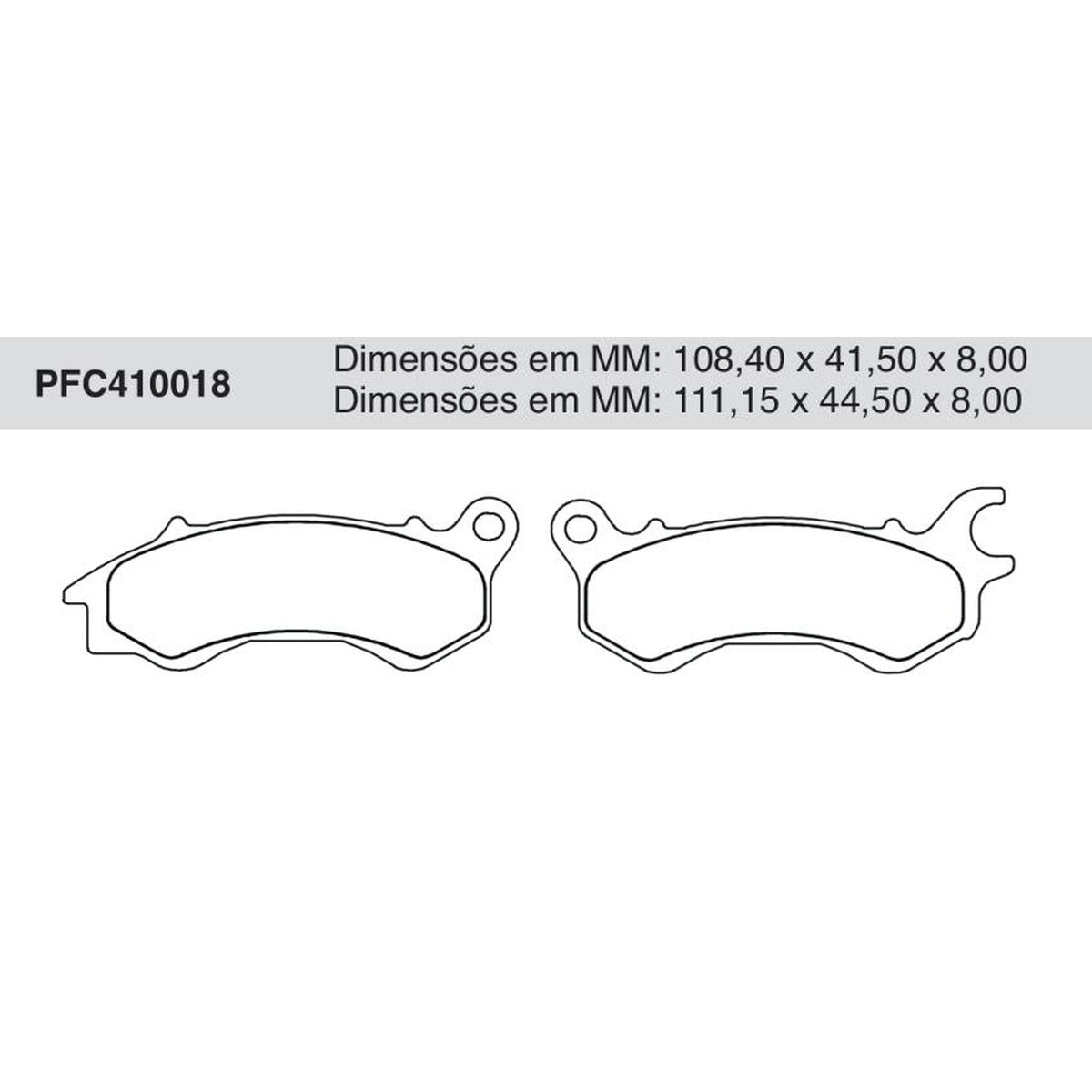 Jogo De Pastilha De Freio Dianteira - Cofap - PFC410018 - (1)