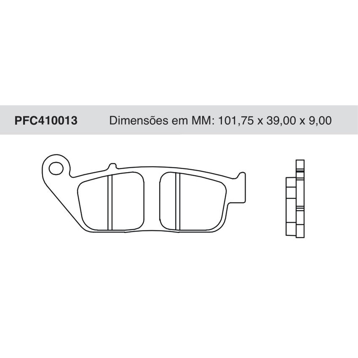 Jogo de Pastilha de Freio Dianteira - Cofap - PFC410013 - (1)