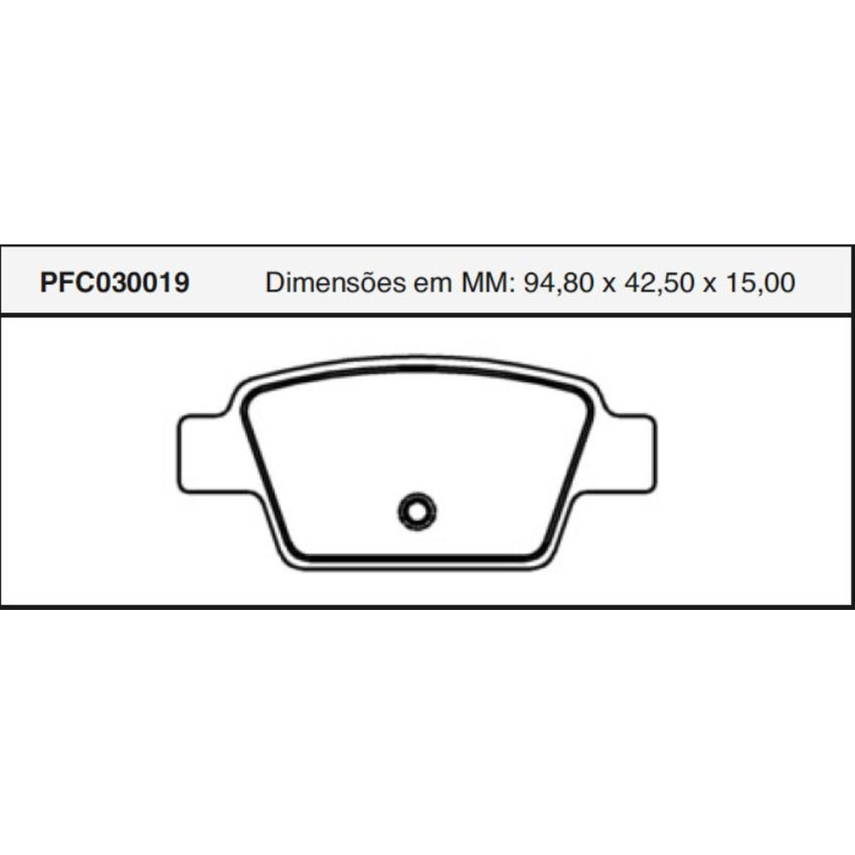 Jogo De Pastilha De Freio Traseira Fiat Stilo - Cofap - PFC030019 - (1)