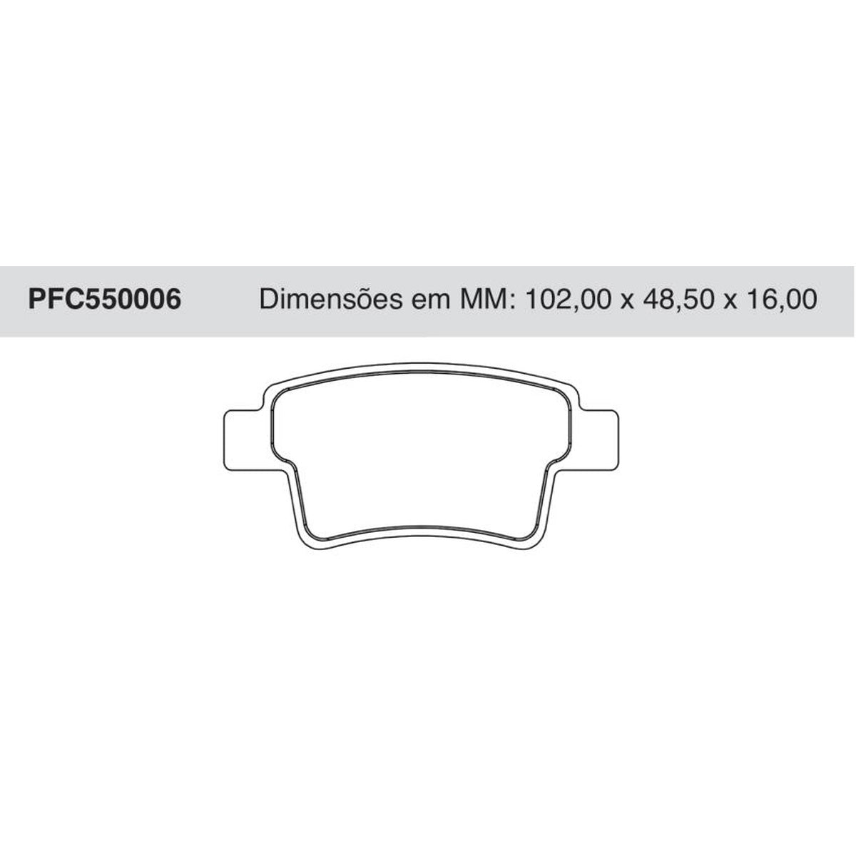 Jogo de Pastilha de Freio Traseira - Cofap - PFC550006 - (1)