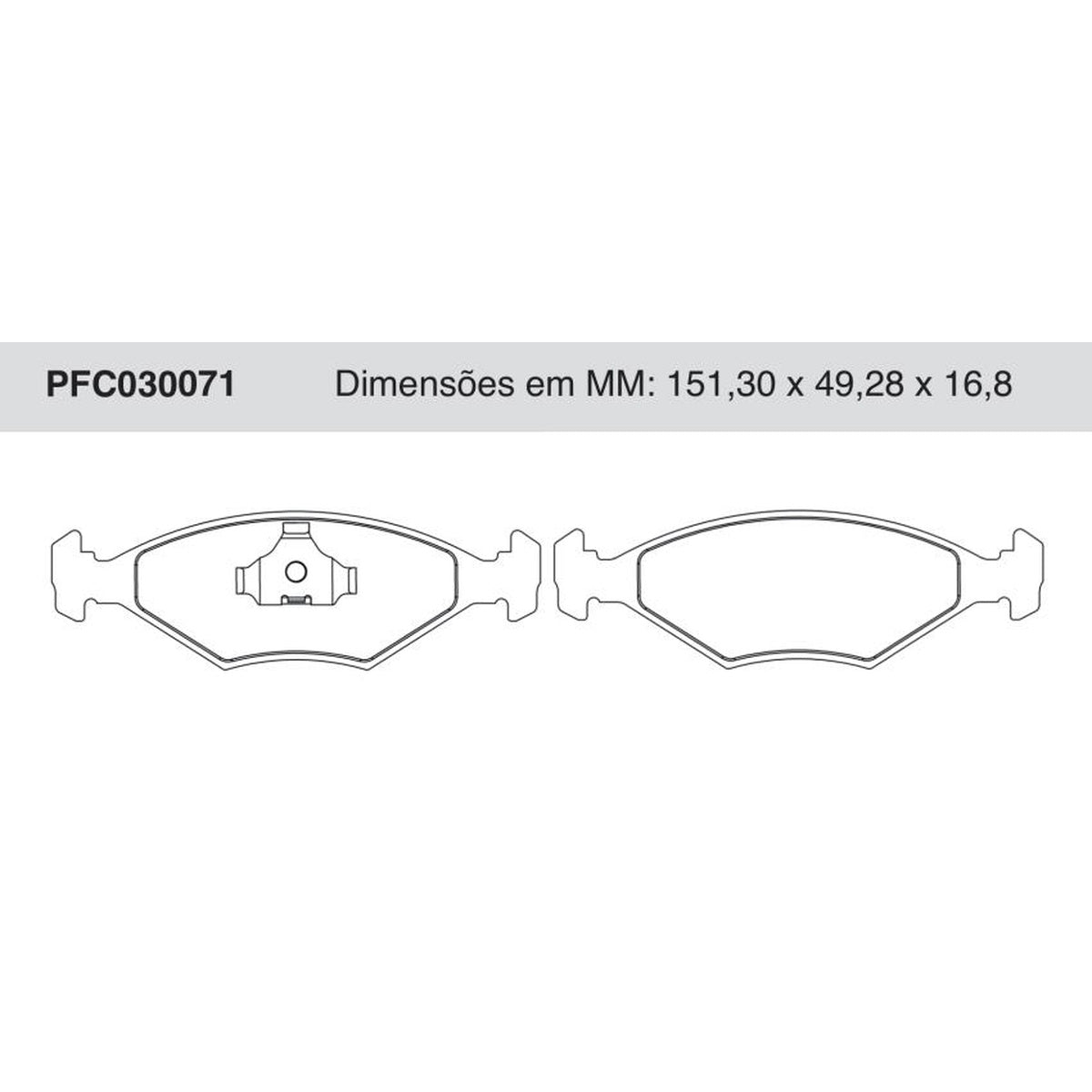 Jogo De Pastilha De Freio Dianteira - Cofap - PFC030071 - (1)