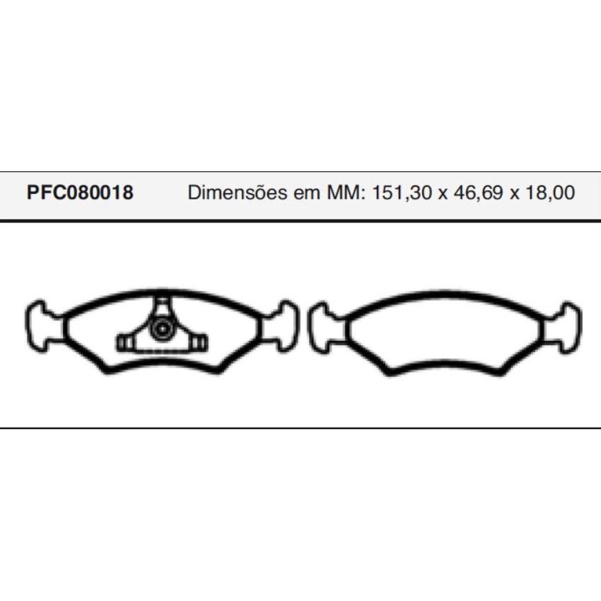 Jogo De Pastilha De Freio Dianteira - Cofap - PFC080018 - (1)