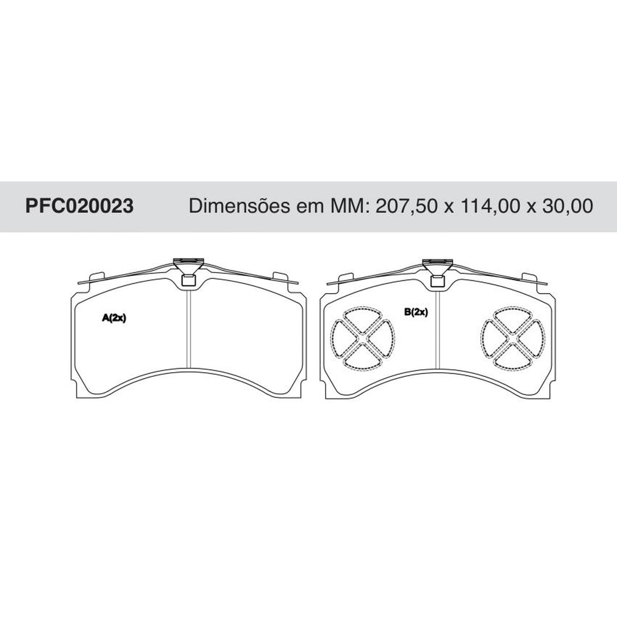 Jogo De Pastilha De Freio Traseira - Cofap - PFC020023 - (1)