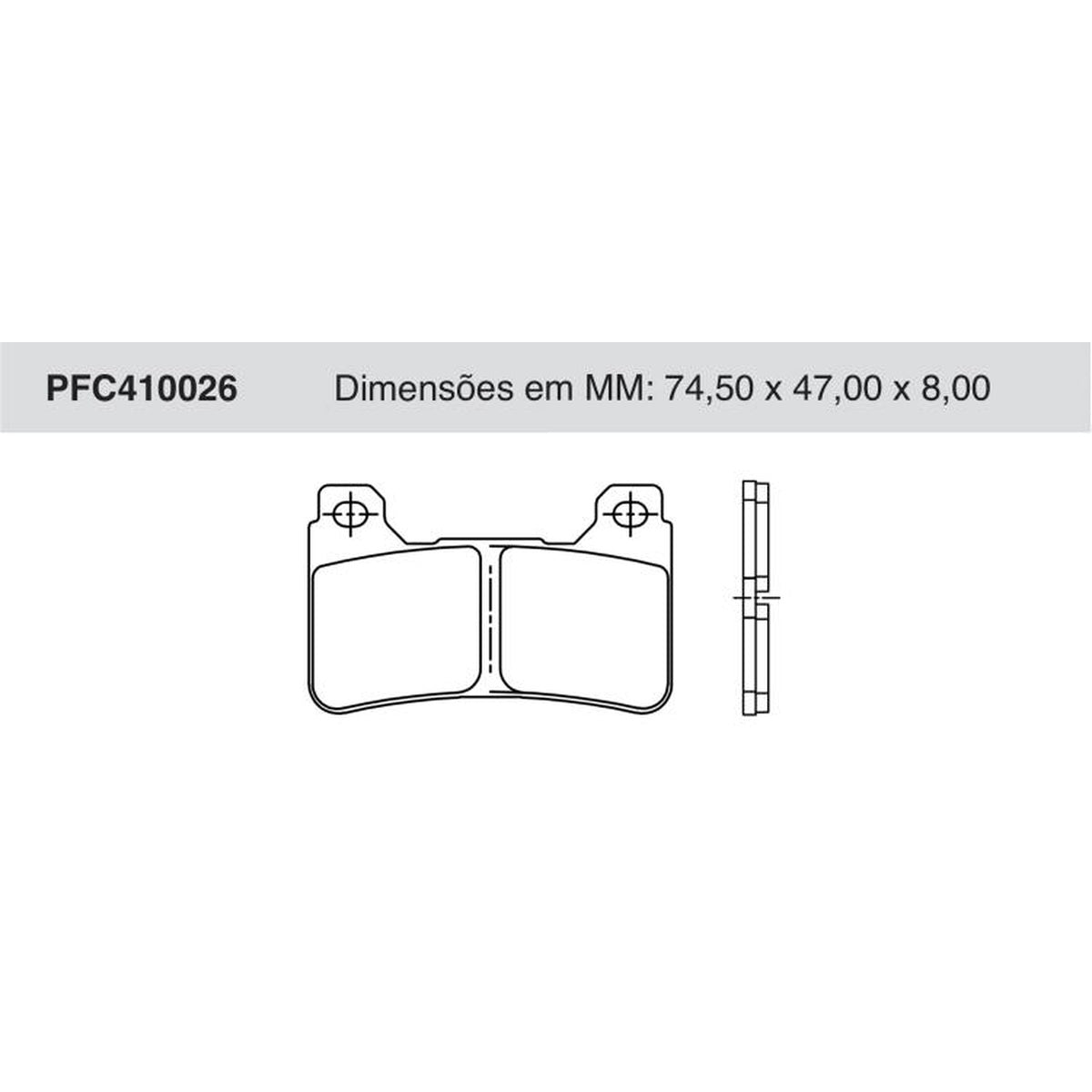 Jogo De Pastilha De Freio Dianteira - Cofap - PFC410026 - (1)