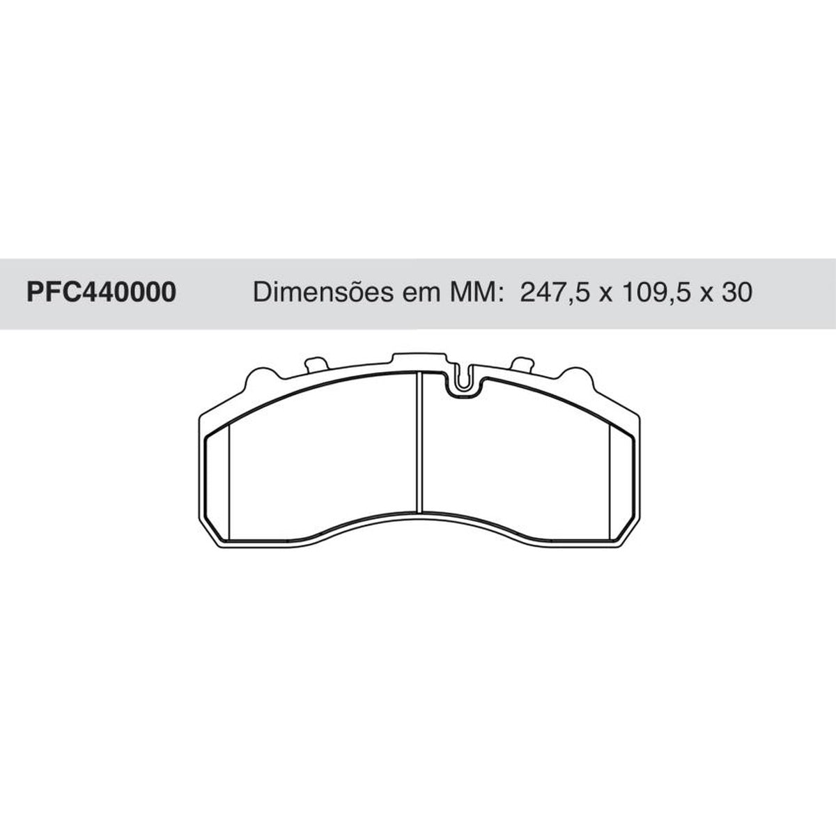 Jogo de Pastilhas de Freio - Cofap - PFC440000 - (1)