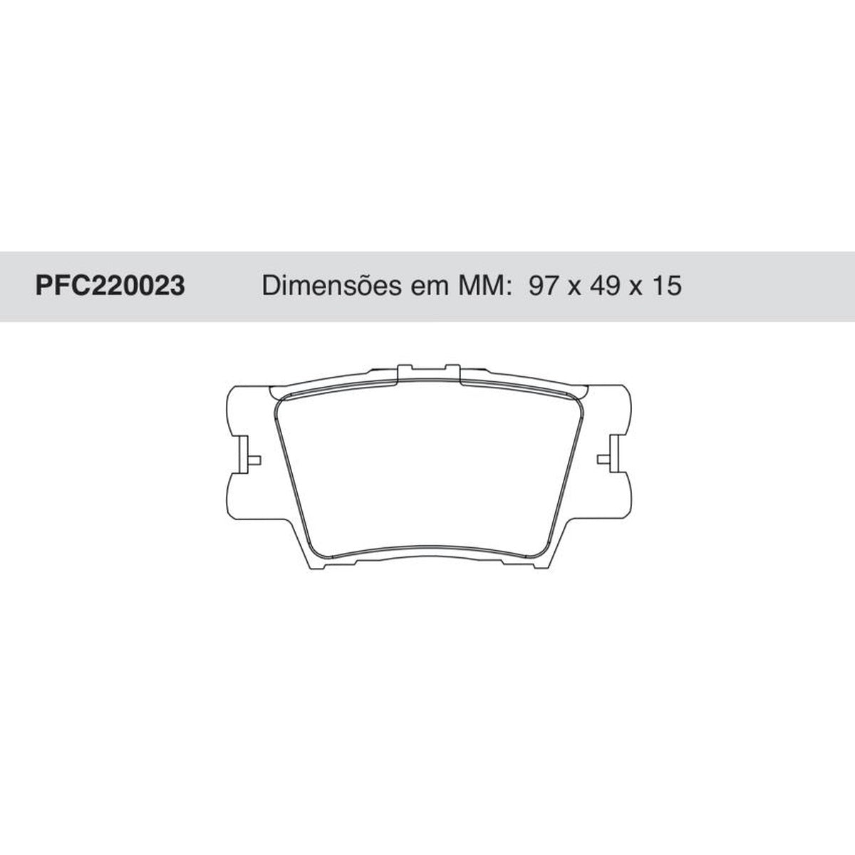 Jogo De Pastilha De Freio Traseira Toyota Rav4 - Cofap - PFC220023 - (1)