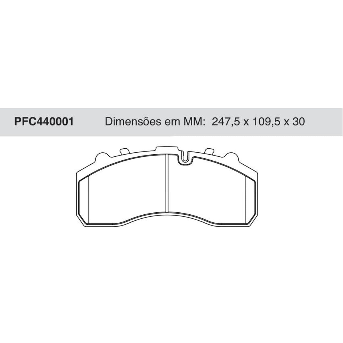 Jogo de Pastilhas de Freio - Cofap - PFC440001 - (1)