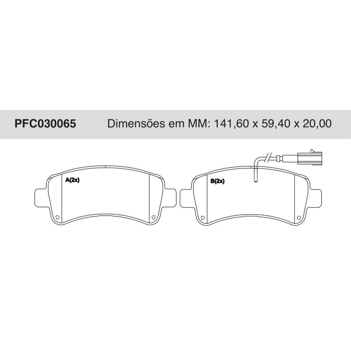 Jogo De Pastilha De Freio Traseira Fiat Ducato - Cofap - PFC030065 - (1)