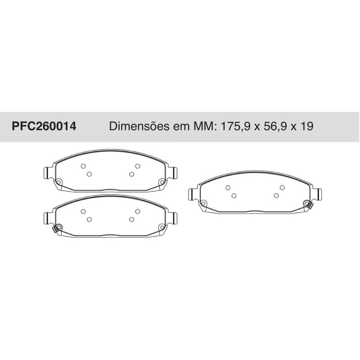 Jogo De Pastilha De Freio Dianteira - Cofap - PFC260014 - (1)