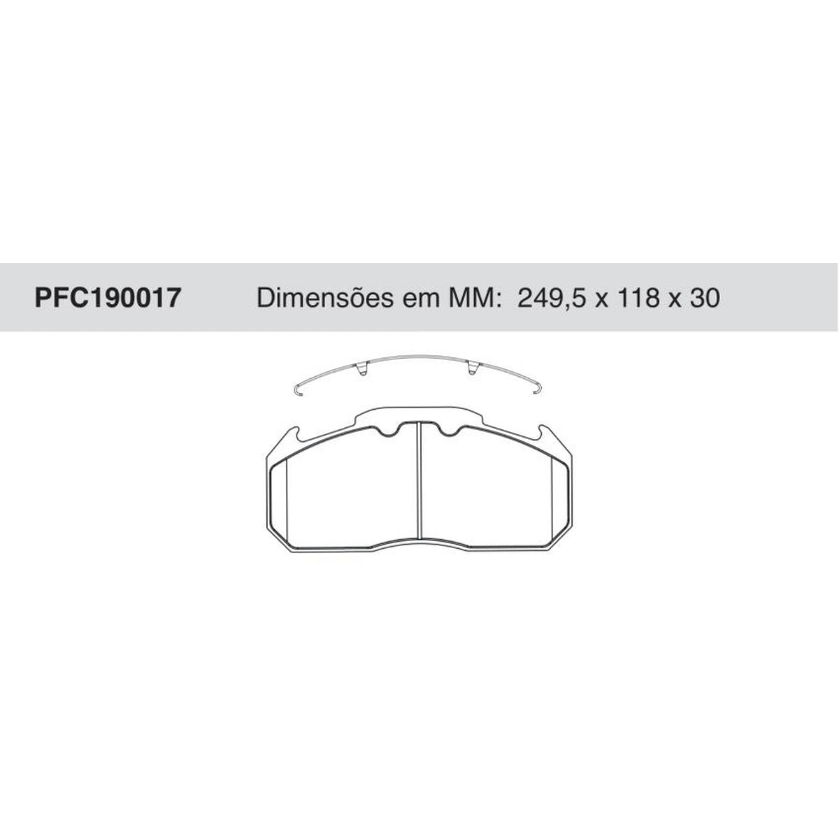 Jogo de Pastilhas de Freio Traseiras - Cofap - PFC190017 - (1)