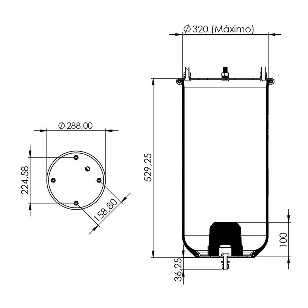 Kit Pneumático Para Molas Do Eixo - Cofap - KPC78300 - (1)