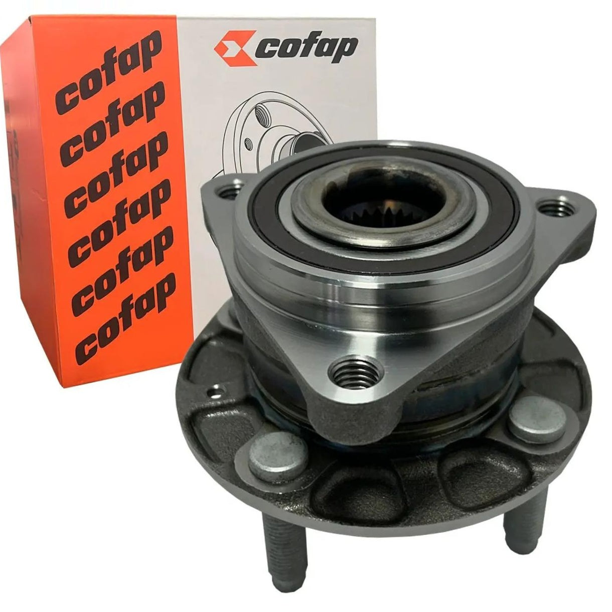 Cubo de Roda Dianteiro Direito 4 Furos 25 Dentes com Rolamento e ABS - Cofap - CRC04025 - (2)