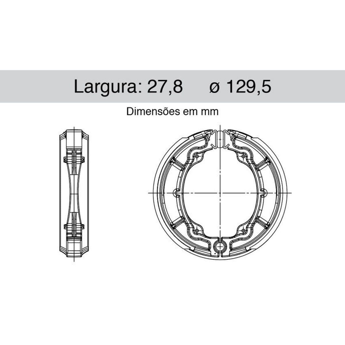 Sapata De Freio Traseira - Cofap - SFC430001 - (1)
