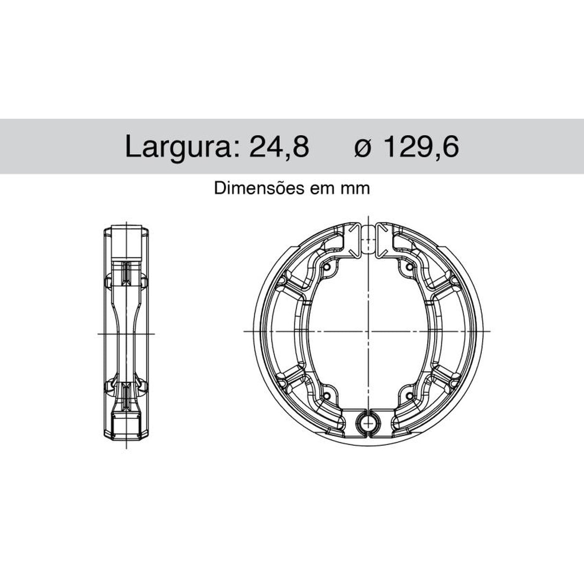 Sapata De Freio Traseira - Cofap - SFC410012 - (1)