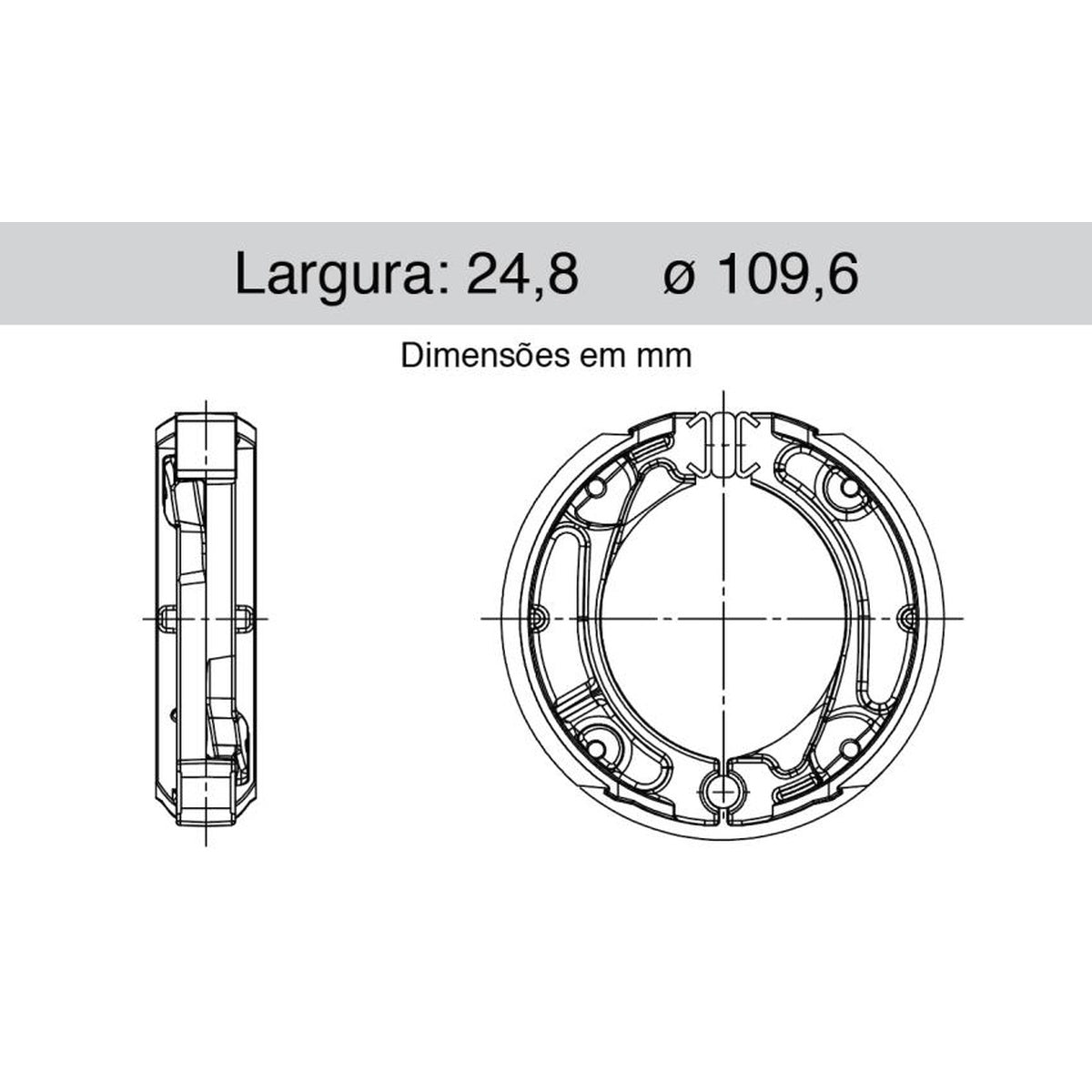 Sapata De Freio Traseira - Cofap - SFC410010 - (1)