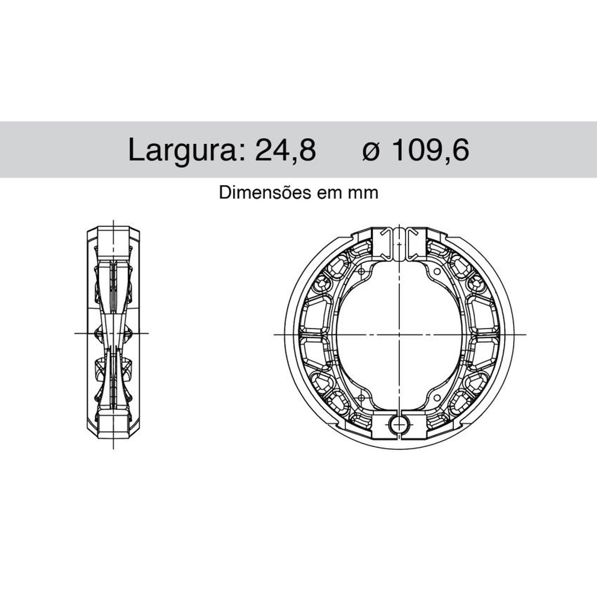 Sapata De Freio Traseira - Cofap - SFC410011 - (1)