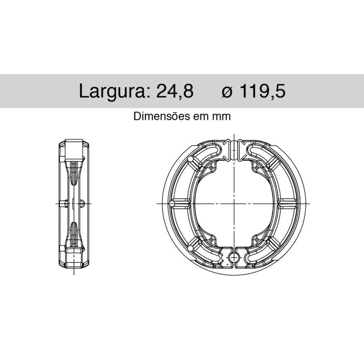 Sapata De Freio Traseira - Cofap - SFC430002 - (1)