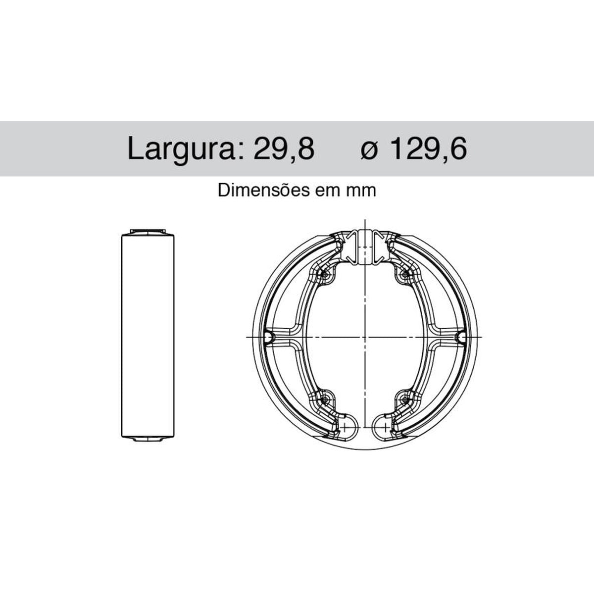 Sapata De Freio Traseira - Cofap - SFC590001 - (1)