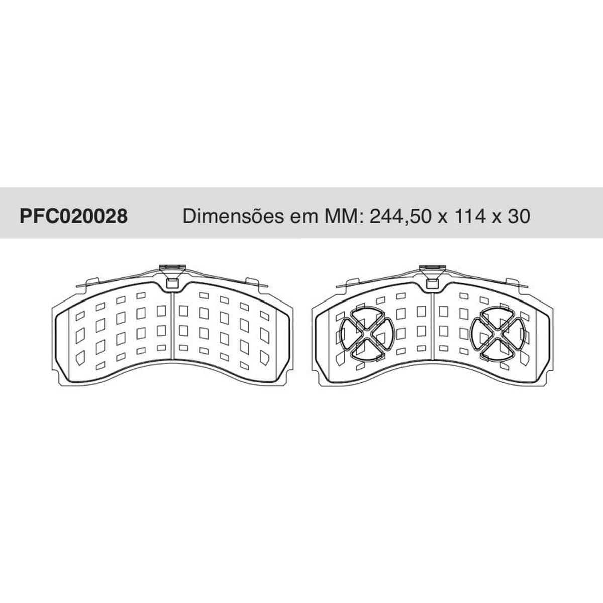 Jogo De Pastilha De Freio Dianteira - Cofap - PFC020028 - (1)