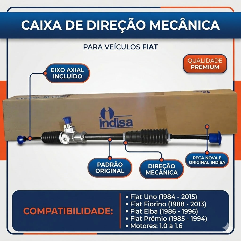 Caixa de Direção Mecânica  - Indisa - CX350136 - (2)