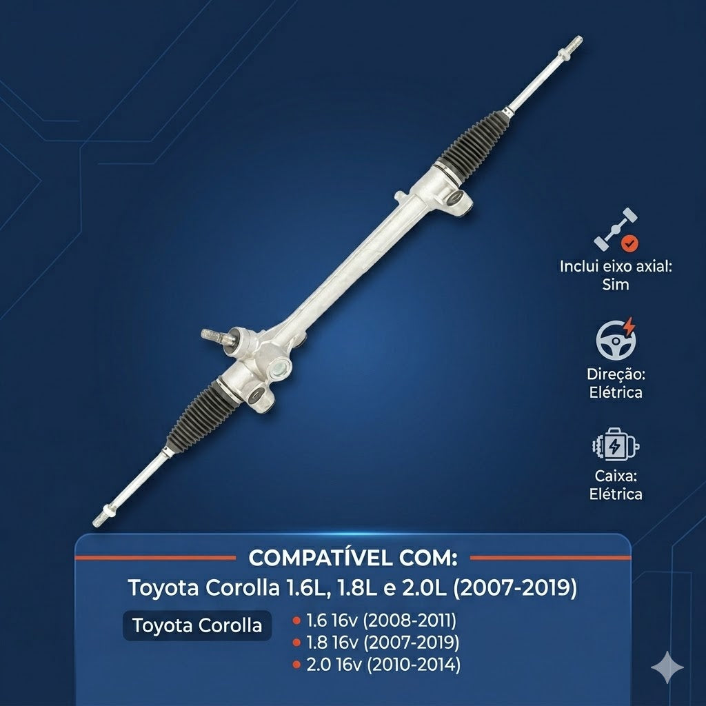 Caixa de Direção Elétrica para Toyota Corolla - Indisa - CX900620 - (2)