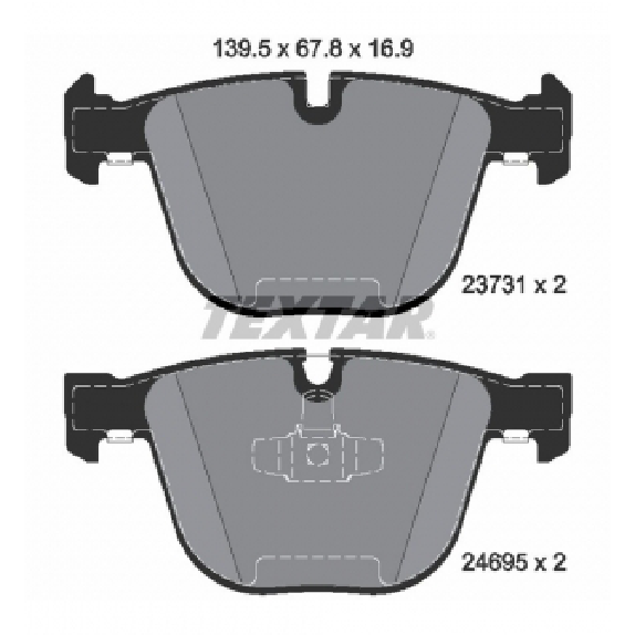 Pastilha de Freio - Textar - 2373101 - (1)