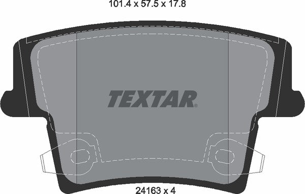Jogo Pastilha de Freio - Textar - 2416301 - (1)