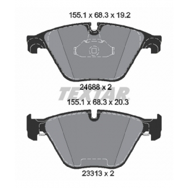 Pastilha de Freio - Textar - 2468801 - (2)