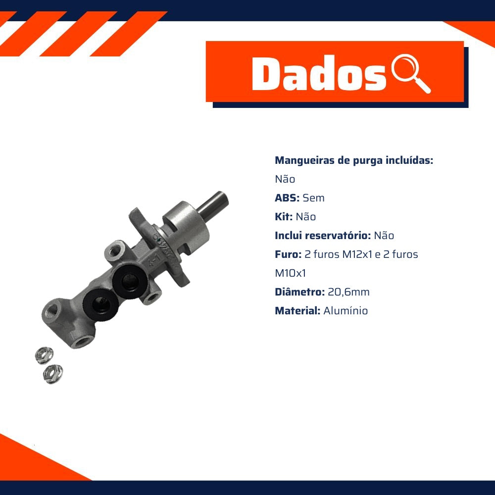 Cilindro Mestre Duplo - Cobreq - 0002-CM - (3)