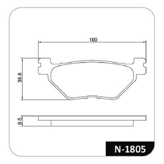 Pastilha de Freio Traseira - Cobreq - N-1805 - (4)