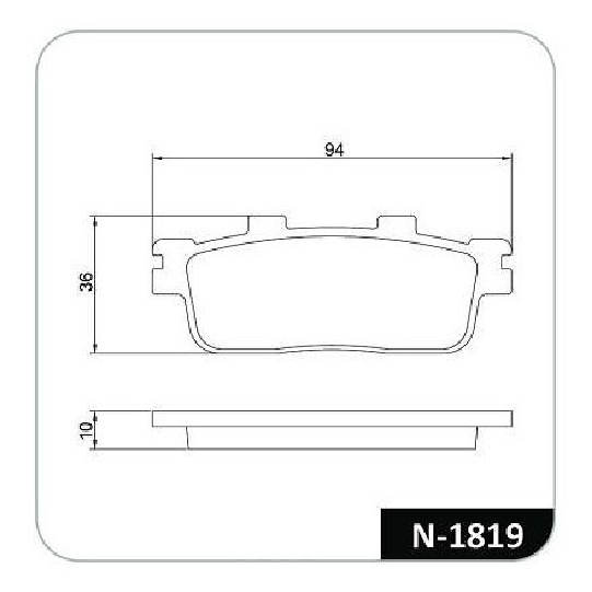 Pastilha de Freio - Cobreq - N-1819 - (3)