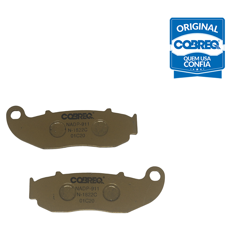 Pastilha de Freio Cerâmica Dianteira para Kasinski CRZ 150 e Mirage 150 - Cobreq - N-1822C - (1)
