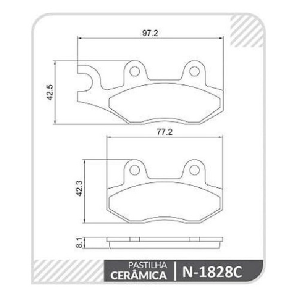 Pastilha de Freio - Cobreq - N-1828 - (2)