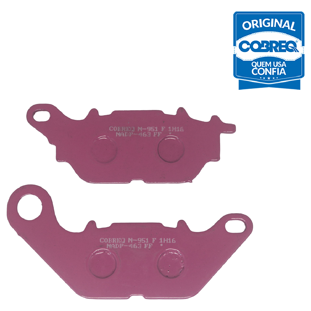 Pastilha de Freio Dianteira para Yamaha Crypton T115 e YS 150 FAZER - Cobreq - N-951F - (4)