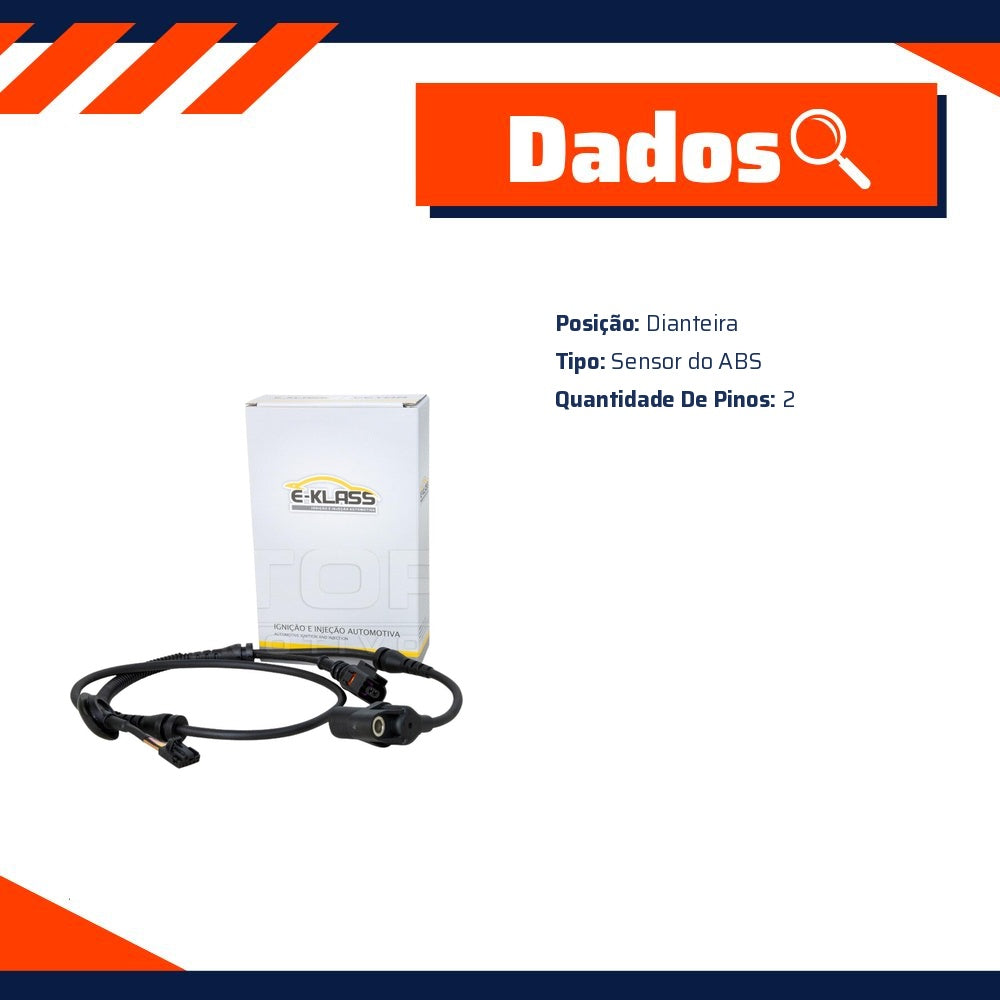Sensor do ABS Dianteiro para Audi A4 - E-Klass - ESA214 - (9)