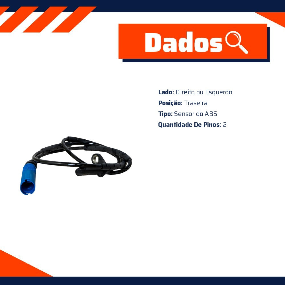 Sensor do ABS Traseiro para BMW X1 - E-Klass - ESA245 - (5)